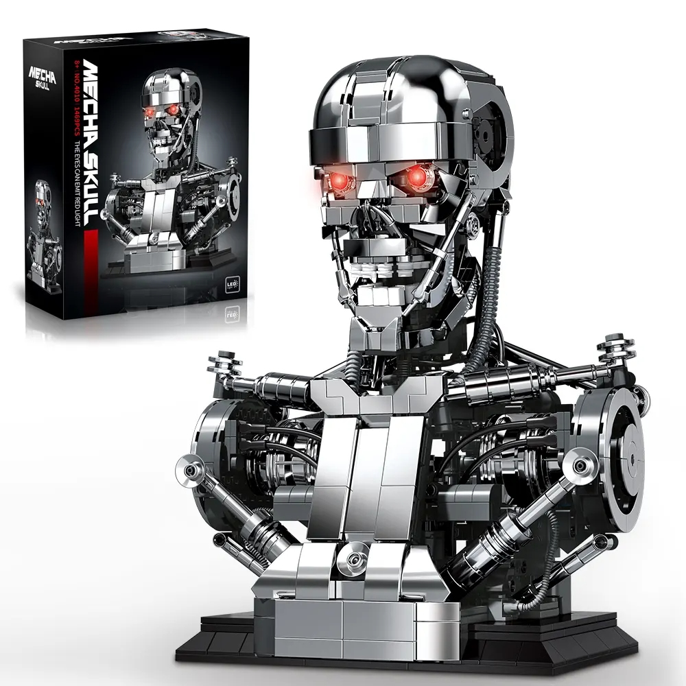 Model Kit Robocop - 1469PCS Mecha Skull Skeleton Robot Building
