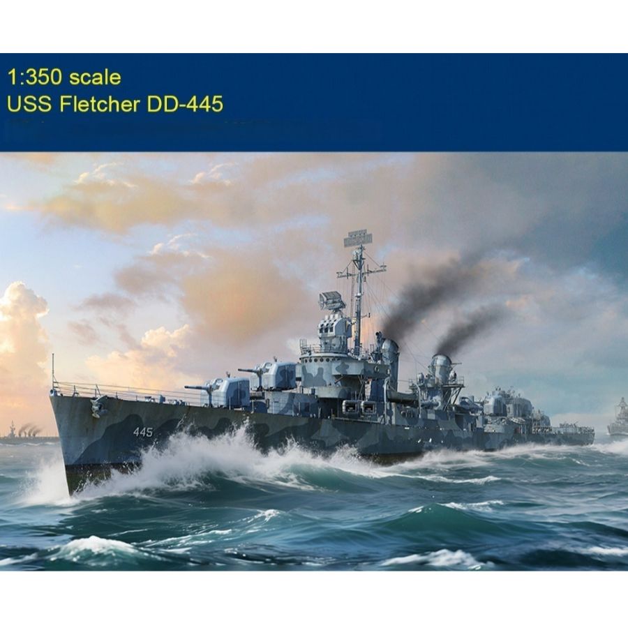 Fletcher DD-445 USS Destroyer  - Model Kit Destroyer recension och pris