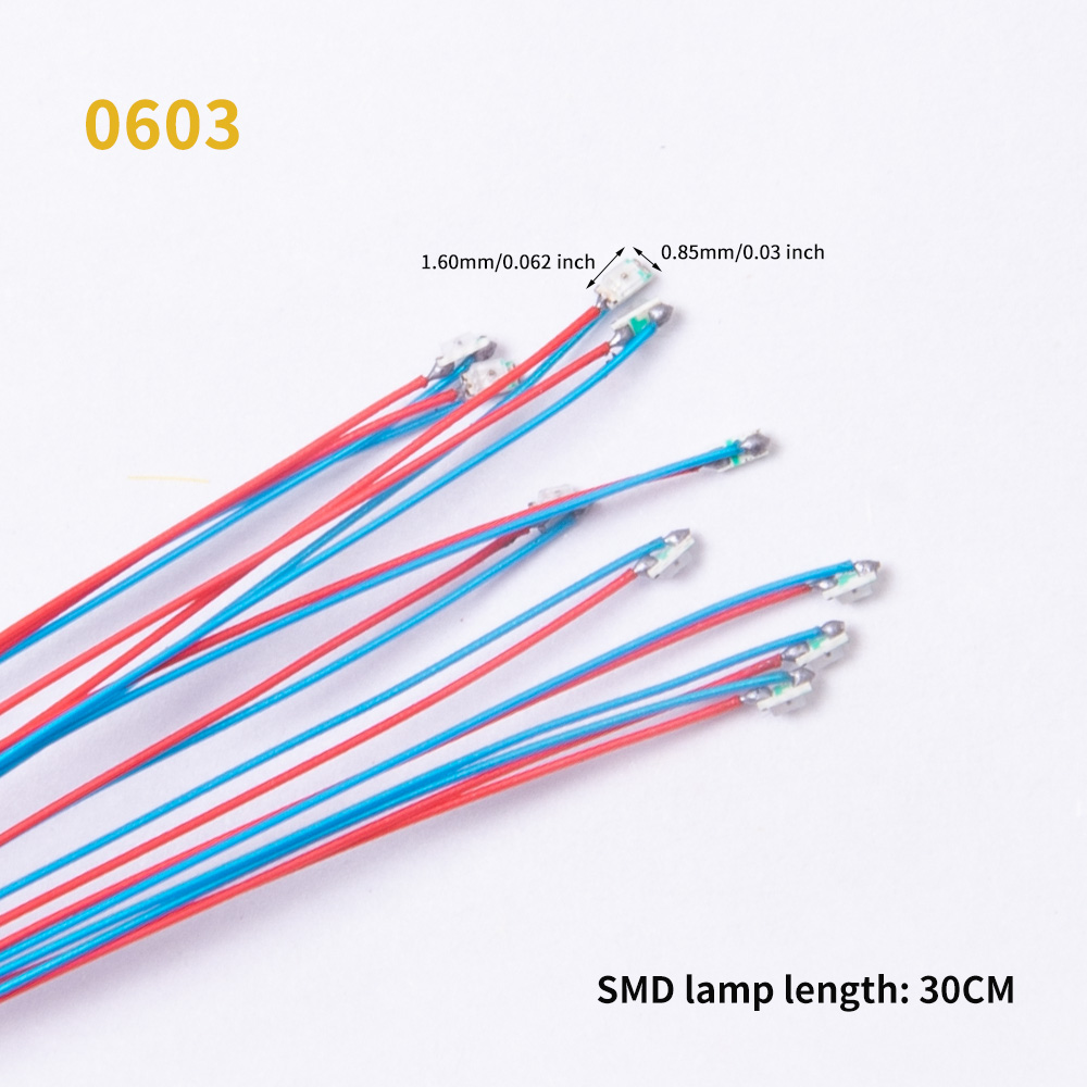 5PCS 3V LED 0402 0603 SMD Lamp - Model Kit Locomotive recension och pris