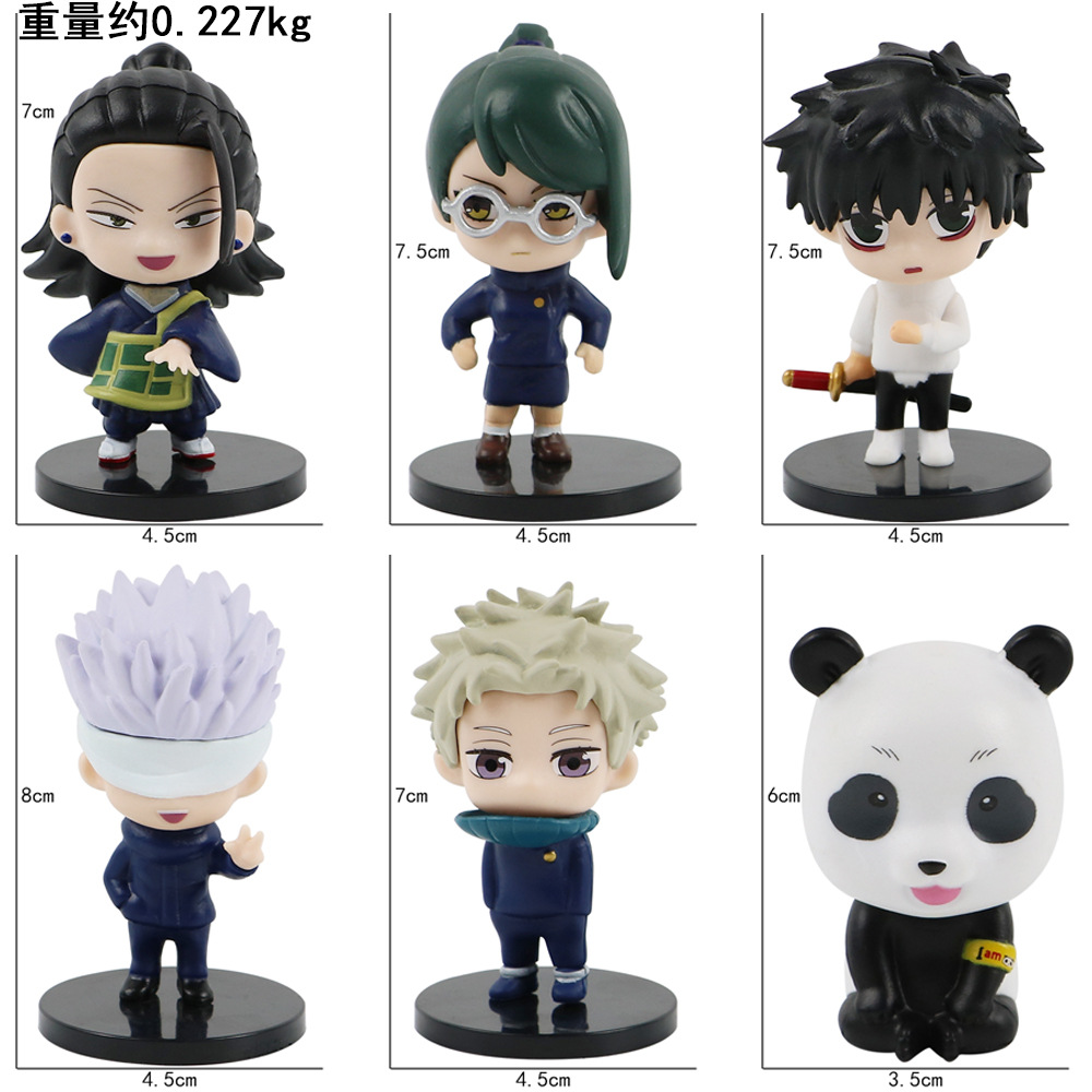 6Pcs/Set Cartoon Jujutsu Kaise - Model Kit Jujutsu Kaisen recension och pris