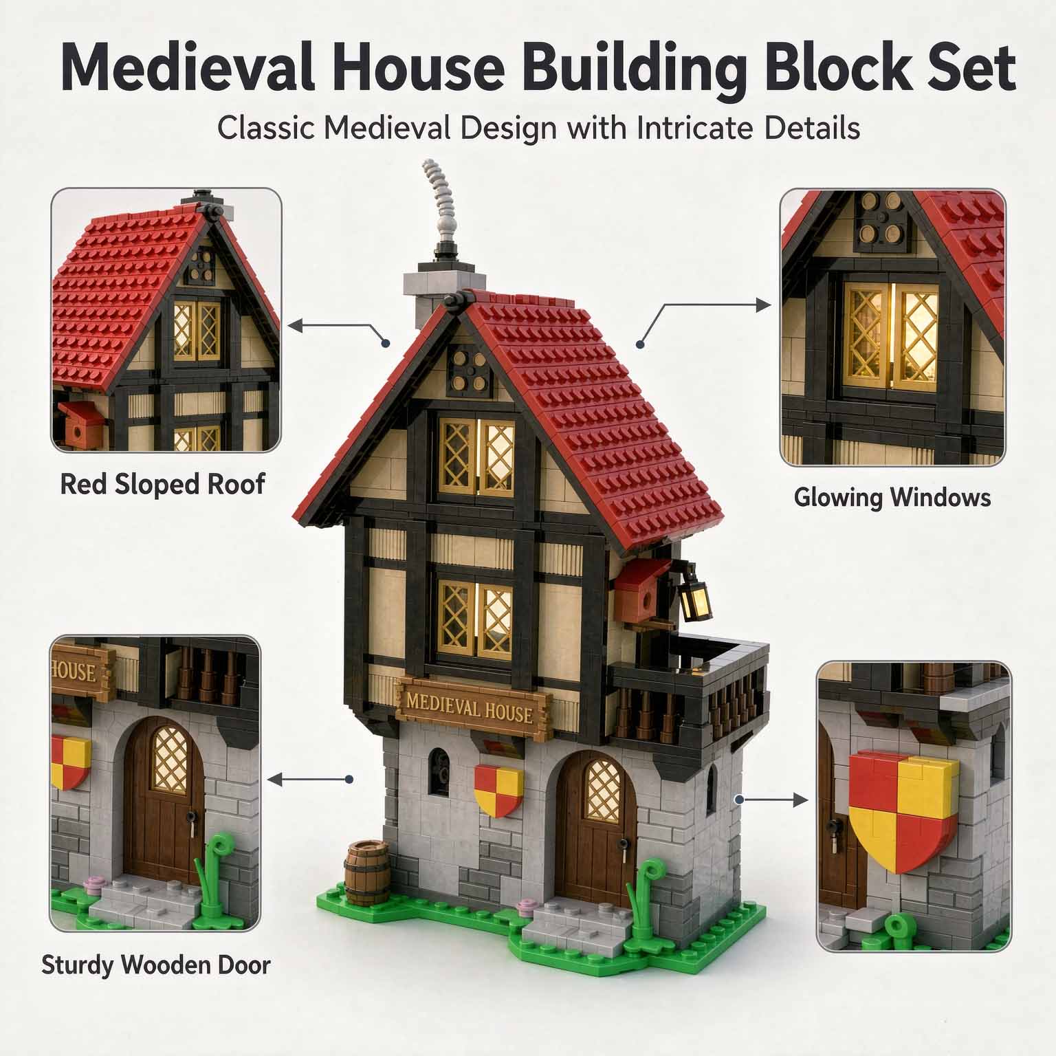 MOC-82740 Medieval House Build - Model Kit Companies recension och pris