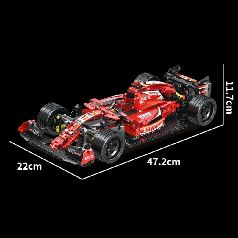 1280Pcs High-Tech Formula Cars - Model Kit F16 recension och pris
