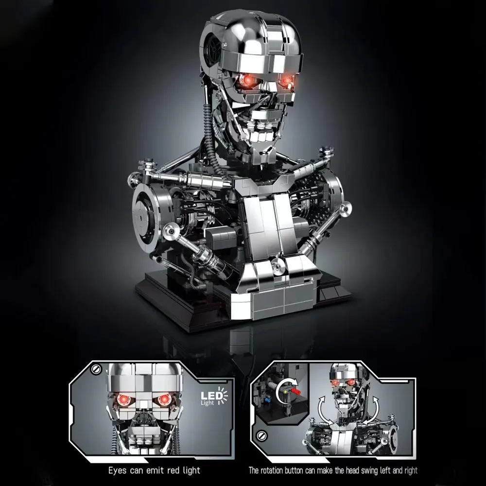 1469PCS Mecha Skull Skeleton R - Model Kit Robocop recension och pris