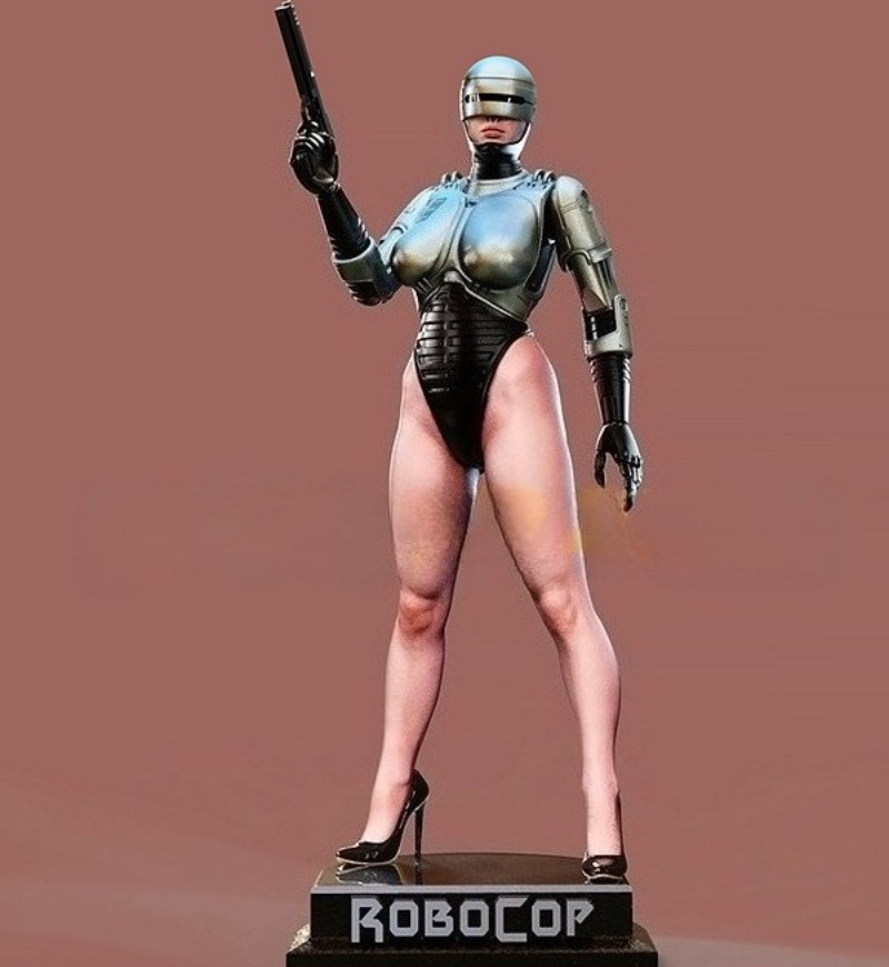 1/24 Scale Die-Cast Resin Figu - Model Kit Robocop recension och pris