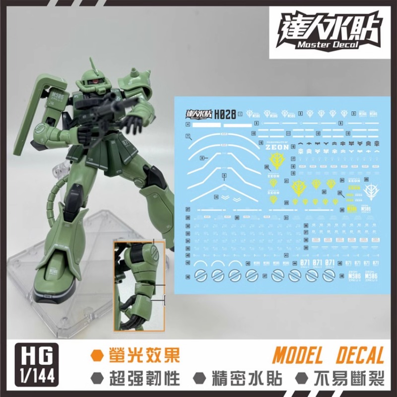 Master Decal H028 Fluorescent  - Model Kit Gundam Wing recension och pris