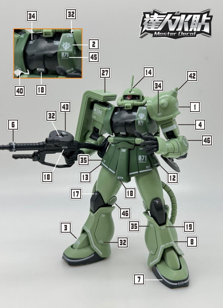Master Decal H028 Fluorescent  - Model Kit Gundam Wing recension och pris