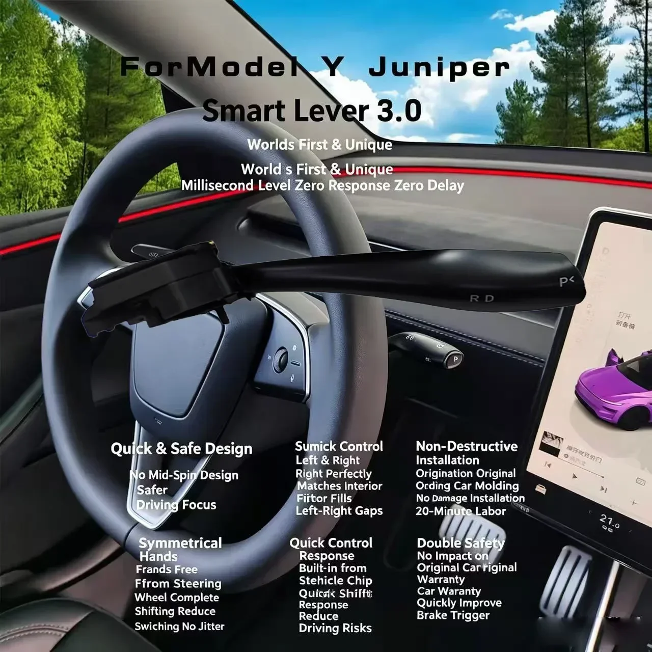 For 2026 Tesla Model Y Juniper - Model Kit Destroyer recension och pris