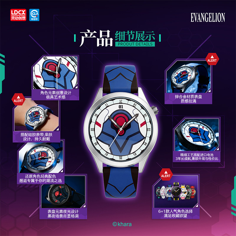 LDCX  Evangelion WEART Watch A - Model Kit Eva 01 recension och pris