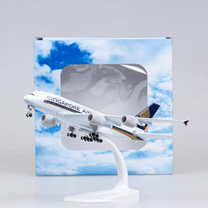 20cm Metal Plane Toy A380 Sing - Model Kit Singapore recension och pris