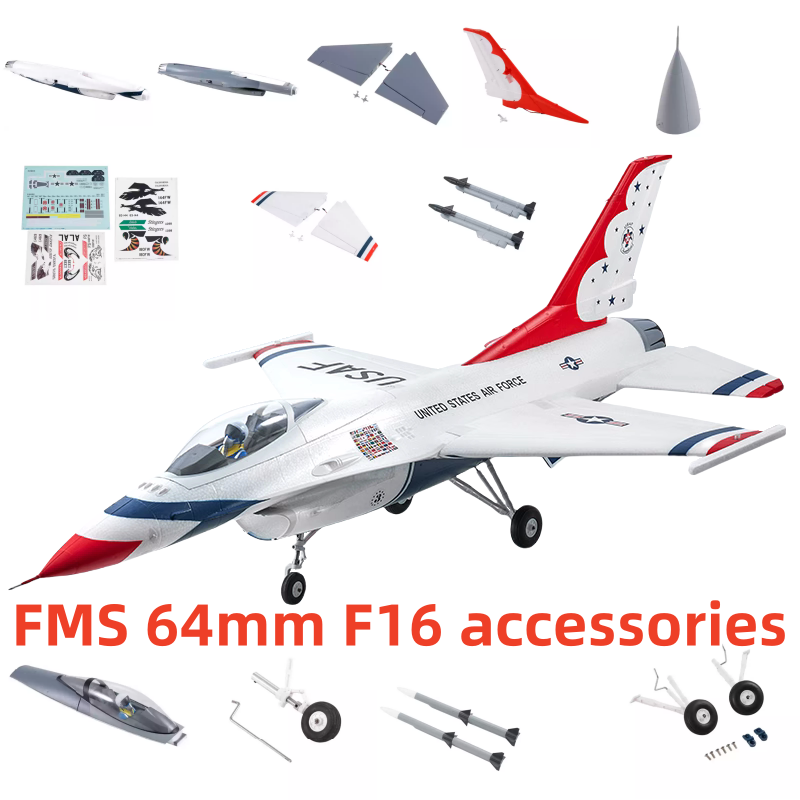Fms 64mm New F16/Thunderbird C - Model Kit F16 recension och pris